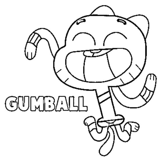 Gumball kolorowanki